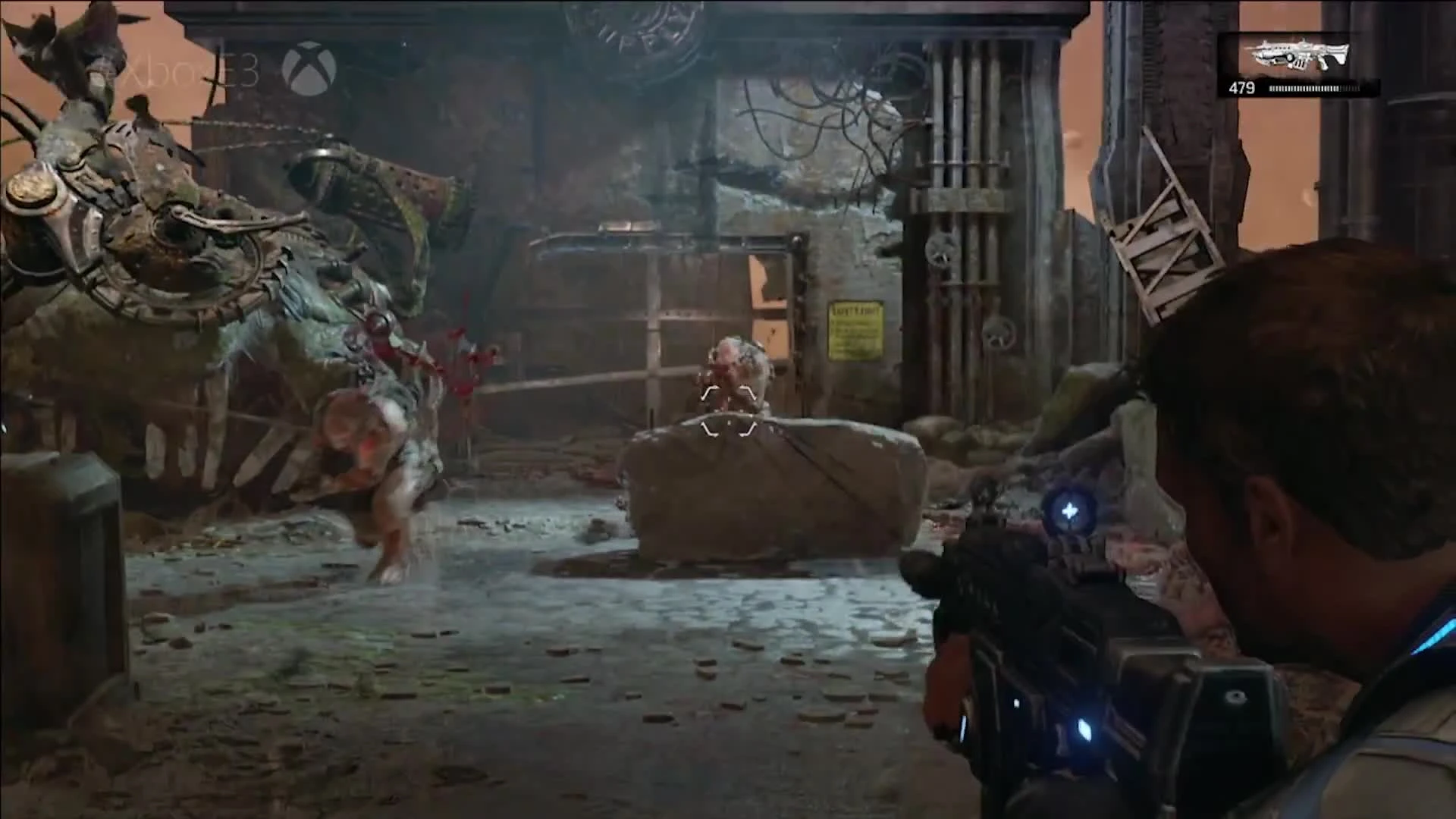 Gears of War 4 - Тест частоты кадров Xbox One E3 Gameplay