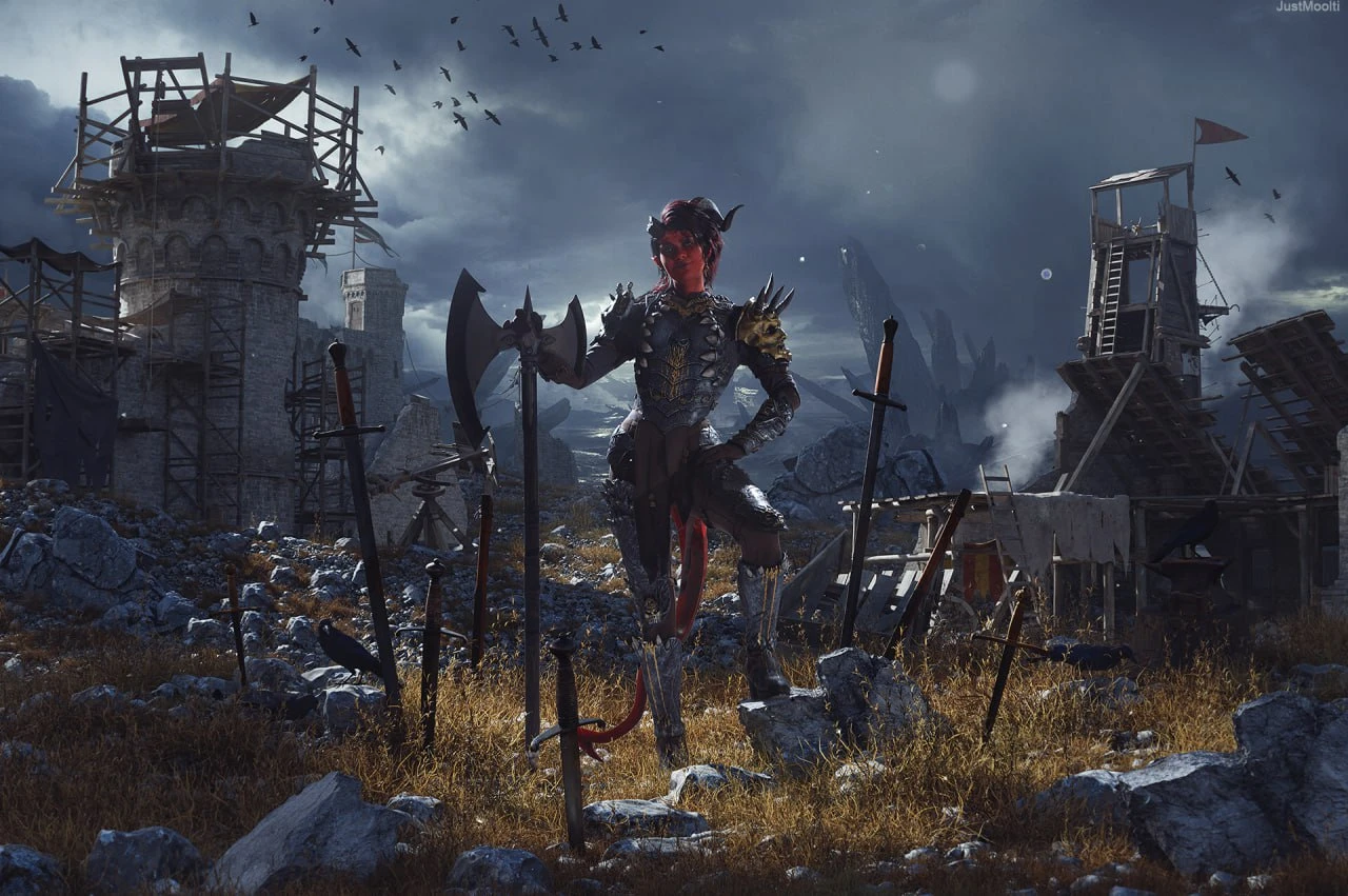 Косплей Карлах из Baldur's Gate 3 от Анны Вебер