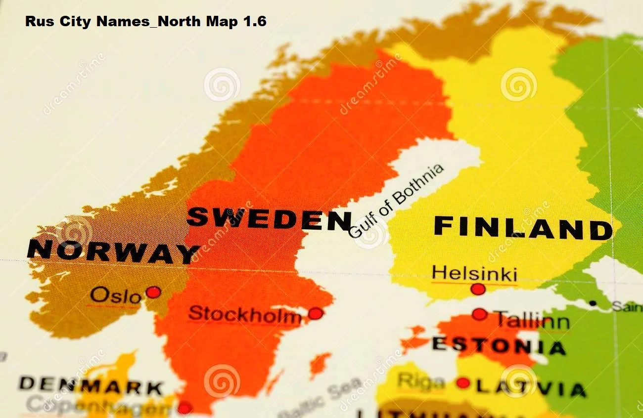 Euro Truck Simulator 2 "Rus City Names North Map 1.6"