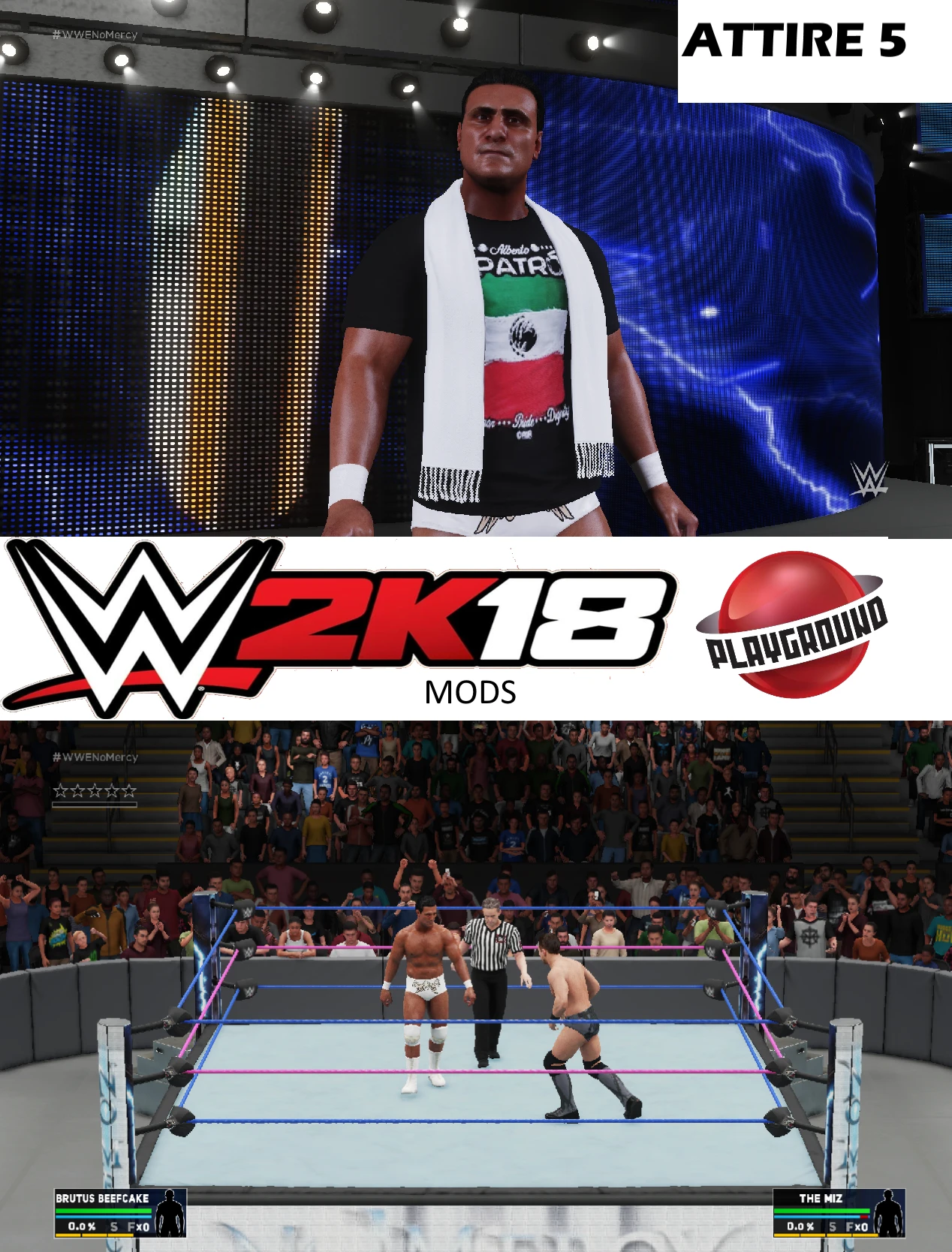 WWE 2K18 "Alberto Del Rio + 5 Attire Pack MOD"
