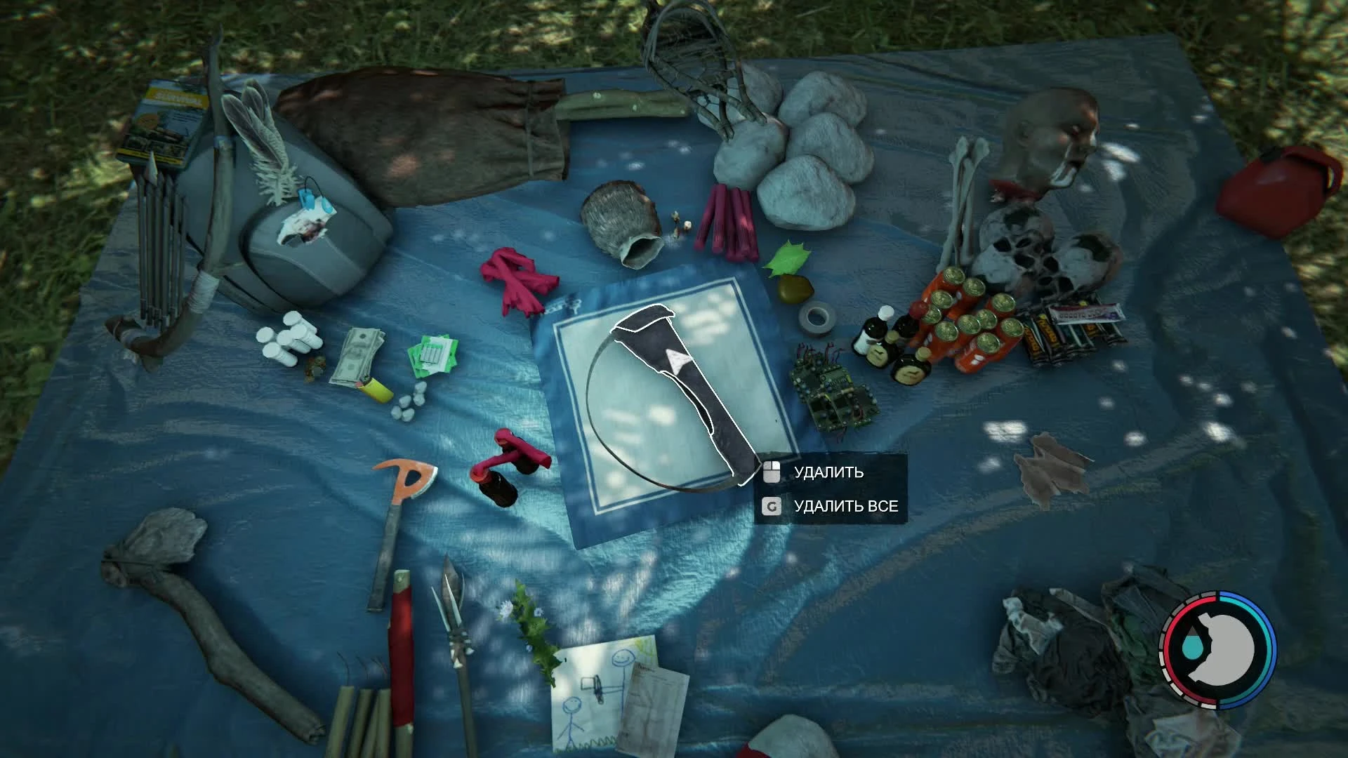 Лук и стрелы - все, что нужно для охоты на зайцев в игре The Forest