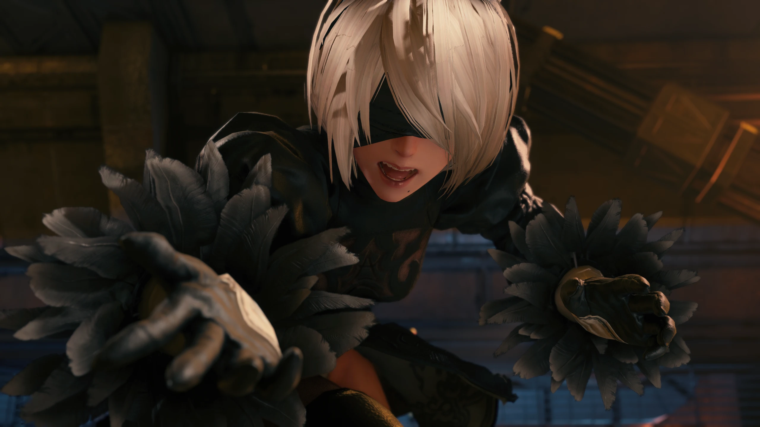 Энтузиаст в ремейке Final Fantasy 7 заменил Тифу на 2B с реалистичной физикой