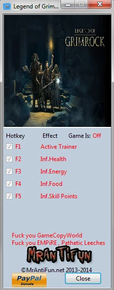 Legend of Grimrock 2: Трейнер/Trainer (+4) [2.1.9] {MrAntiFun}