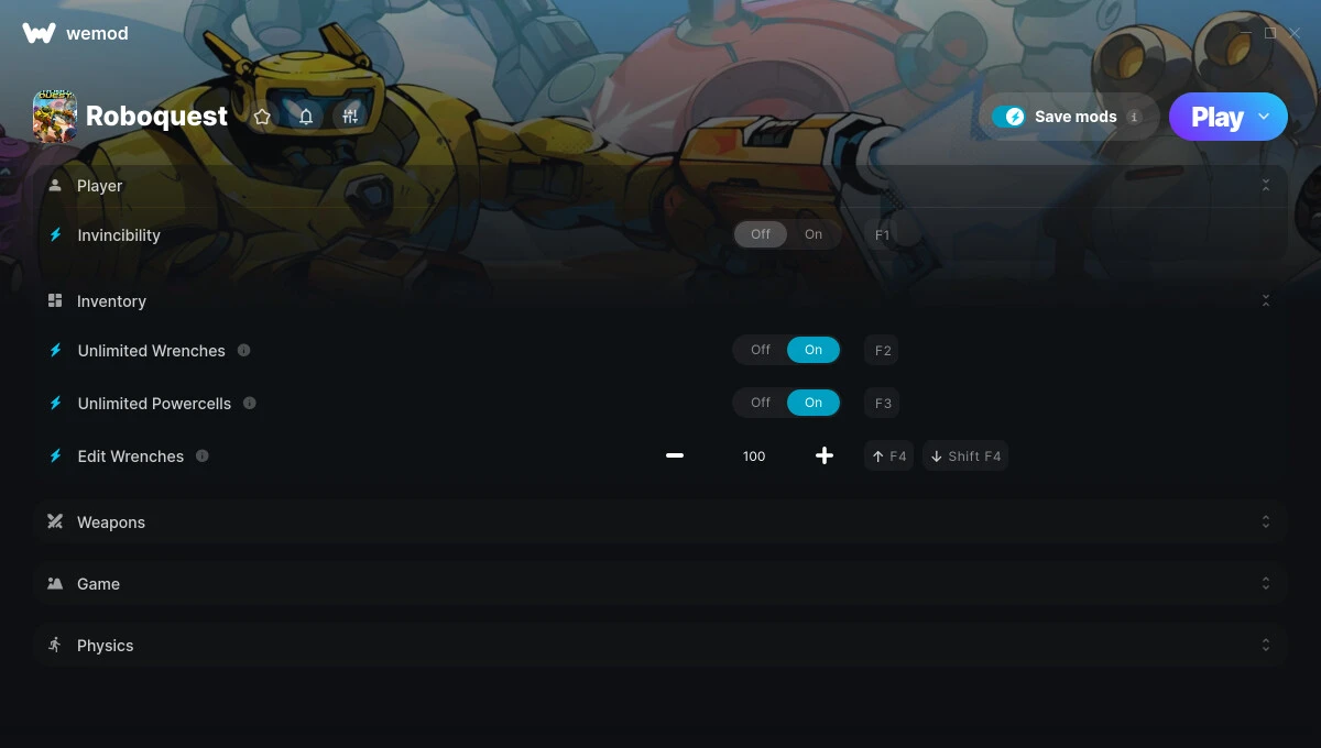 Roboquest "Трейнер +8" [UPD: 09.07.2025] {ColonelRVH / WeMod}