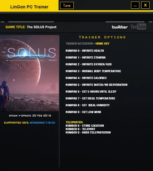 The Solus Project: Трейнер/Trainer (+12) [Update 20 Feb] {LinGon}