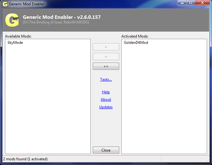 Binding of Isaac "Generic mod enabler для The binding of Isaac Rebirth"