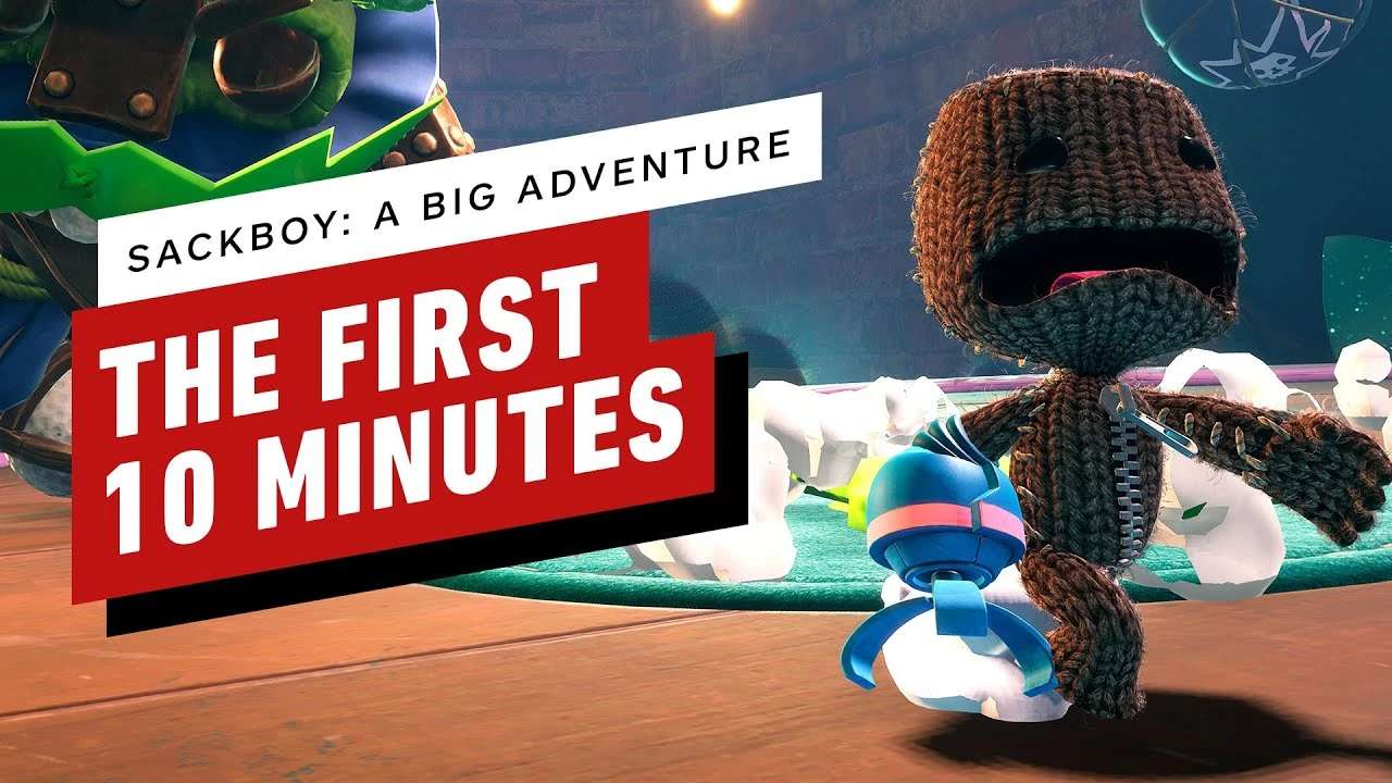 Первые 10 минут эксклюзивного для PlayStation платформера Sackboy: A Big Adventure