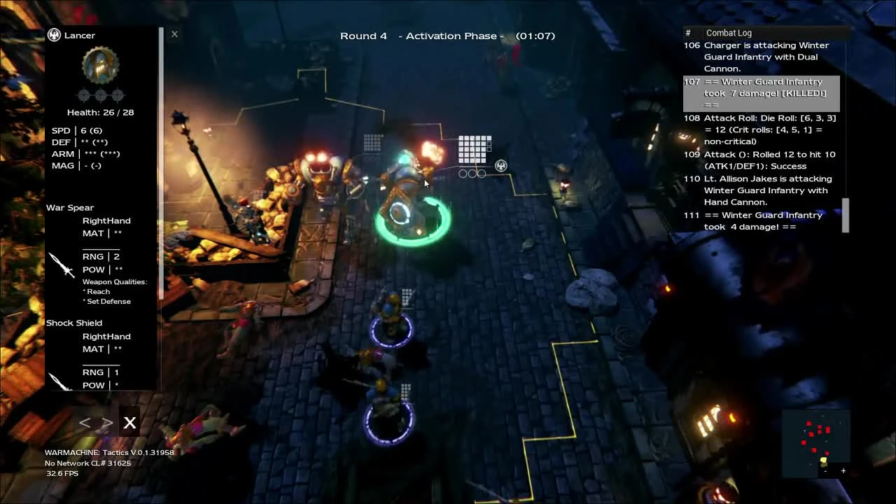 Обзор возможностей Warmachine: Tactics