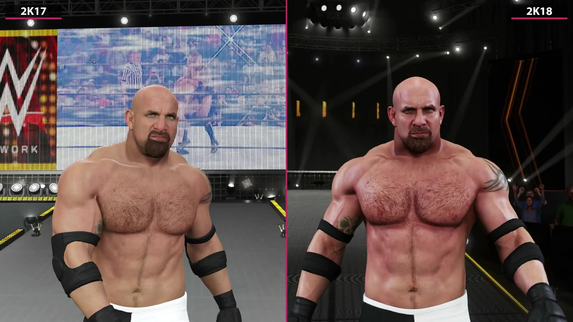 Сравнение WWE 2K17 vs. 2K18 (Candyland)