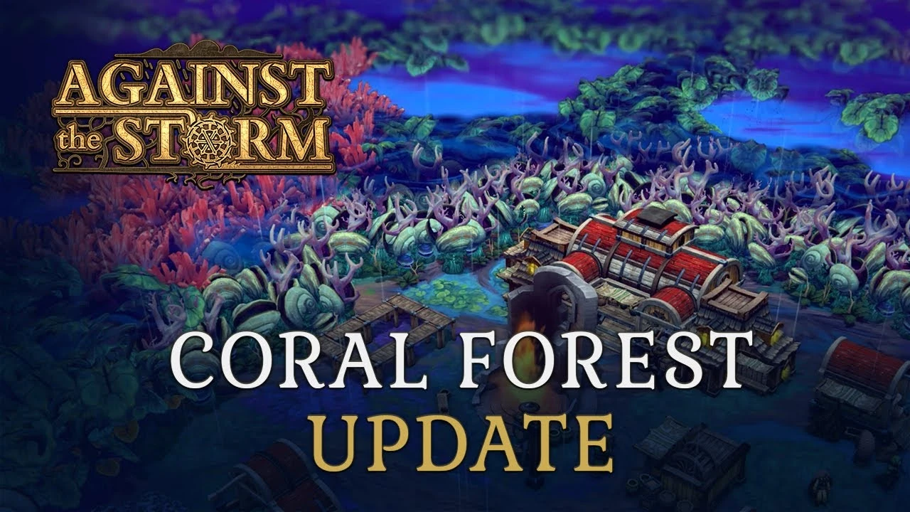 В Against the Storm добавили новый биом Коралловый лес