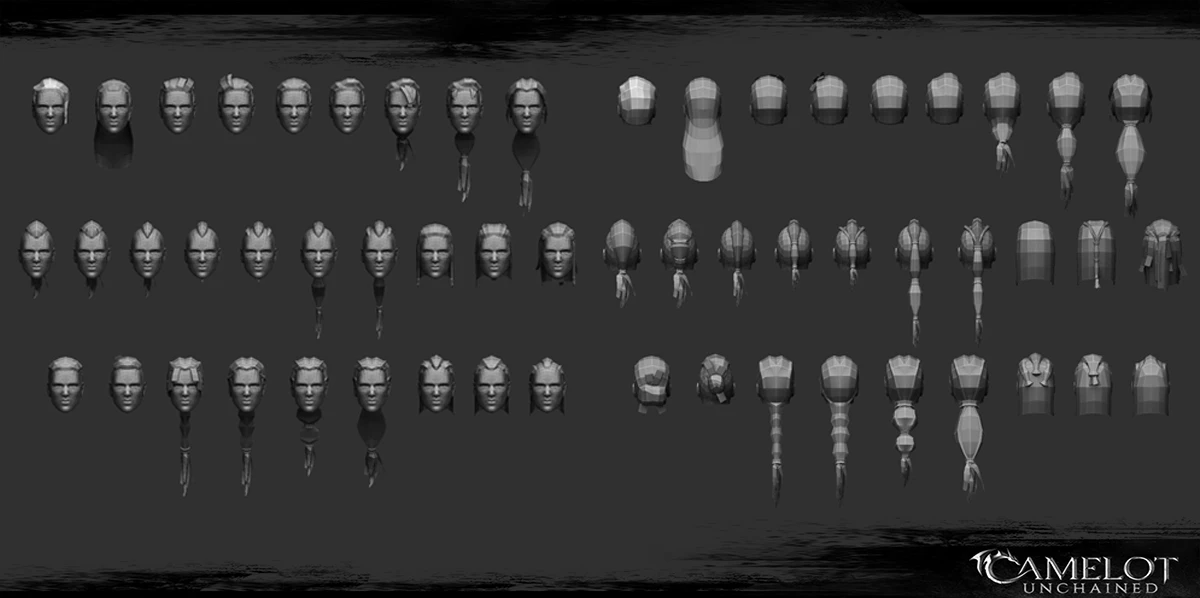 Camelot Unchained - Изучаем некоторые прически персонажей