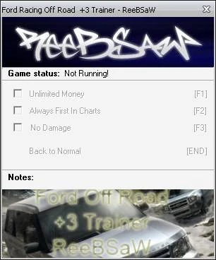 Ford Racing Off Road: Трейнер +3