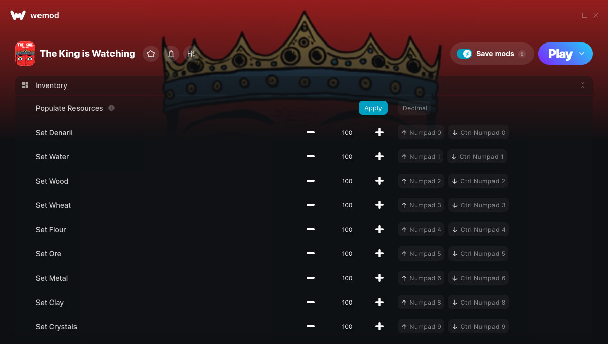 The King is Watching "Трейнер +19" [UPD: 30.07.2025] {GreenHouse / WeMod}