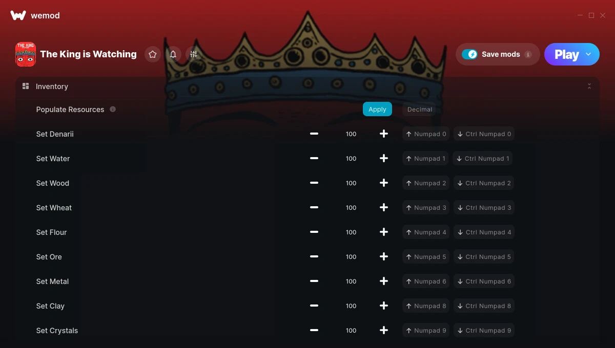 The King is Watching "Трейнер +19" [UPD: 30.07.2025] {GreenHouse / WeMod}