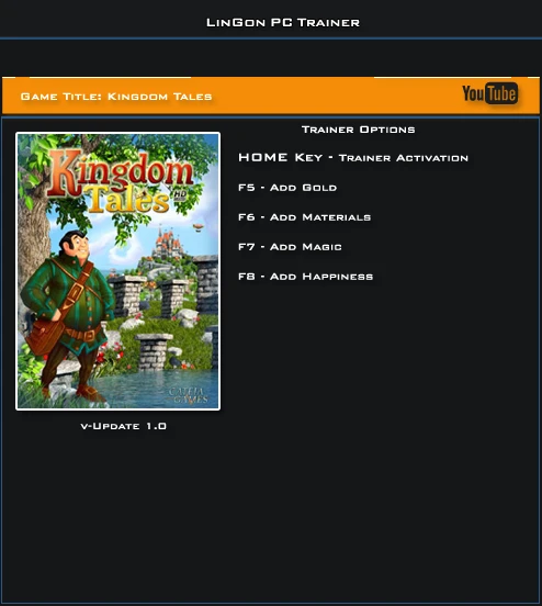 Kingdom Tales: Трейнер/Trainer (+4) [1.0] {LinGon}