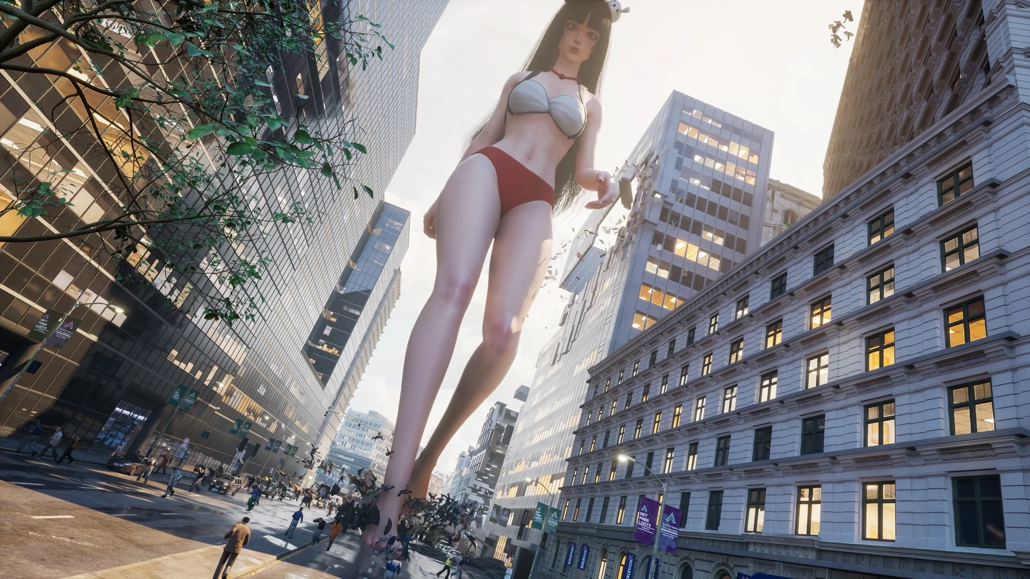 "Возьмите под свой контроль гигантскую девушку и уничтожьте город": на ПК вышел необычный симулятор Giantess Playground