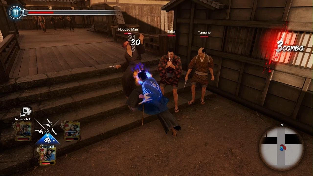 Упал на лестницу