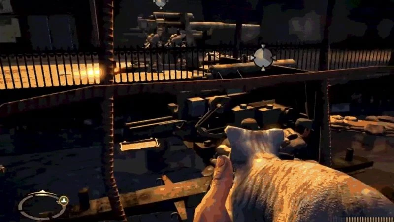 В Brothers In Arms: Hell's Highway есть секретное оружие - котик, стреляющий лазерами из глаз