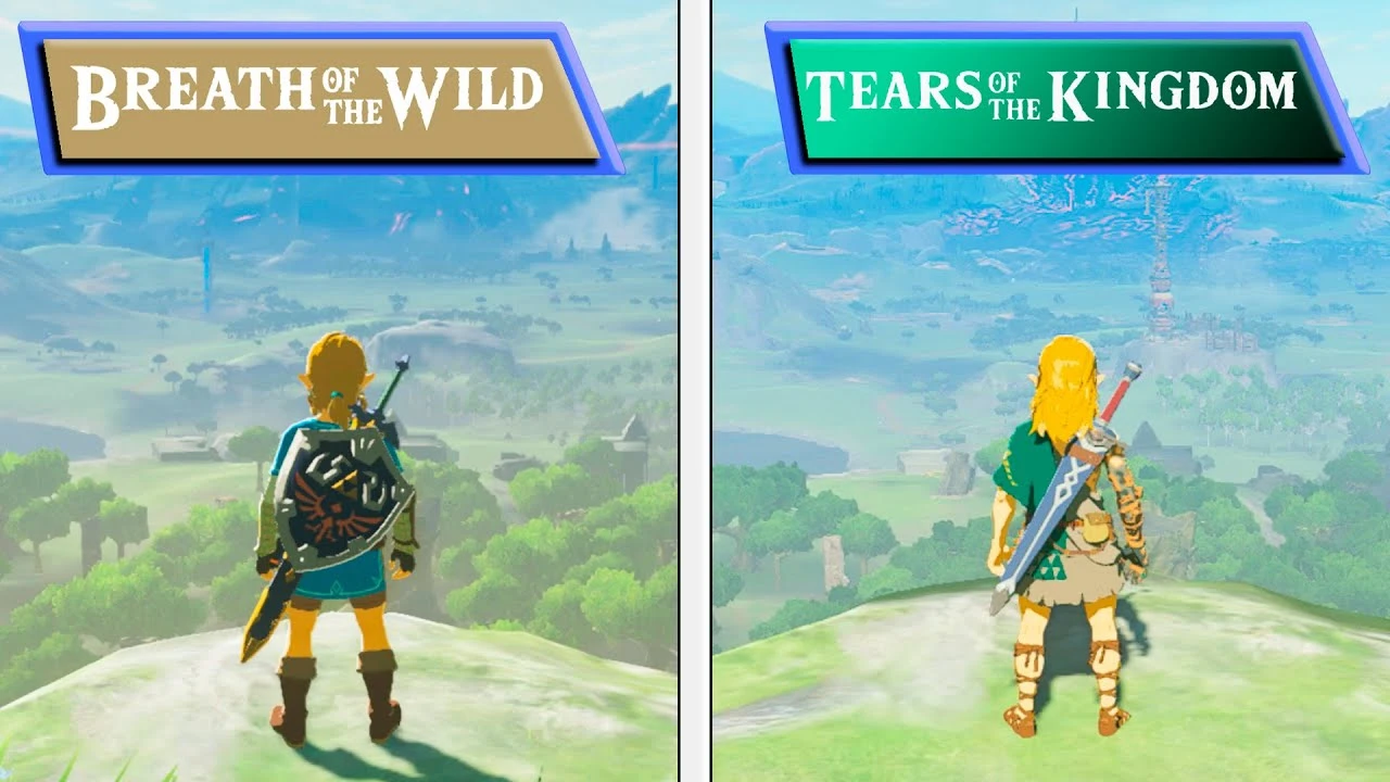Сравнительное видео Zelda: Tears of the Kingdom и Breath of the Wild демонстрирует улучшения и некоторые недостатки