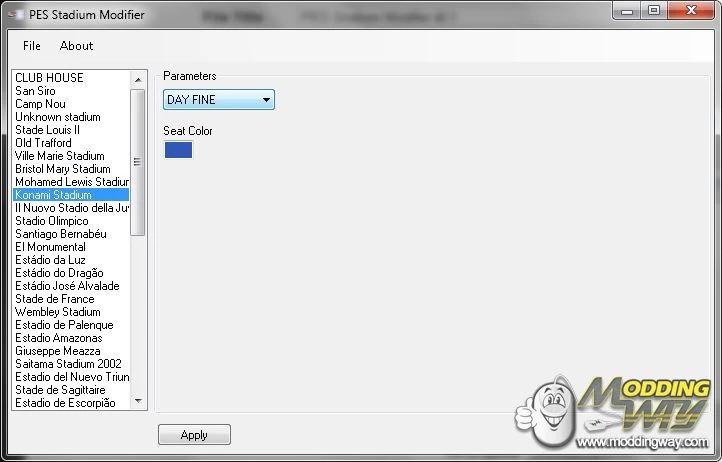 PES 2013 "PES Stadium Modifier v0.1"