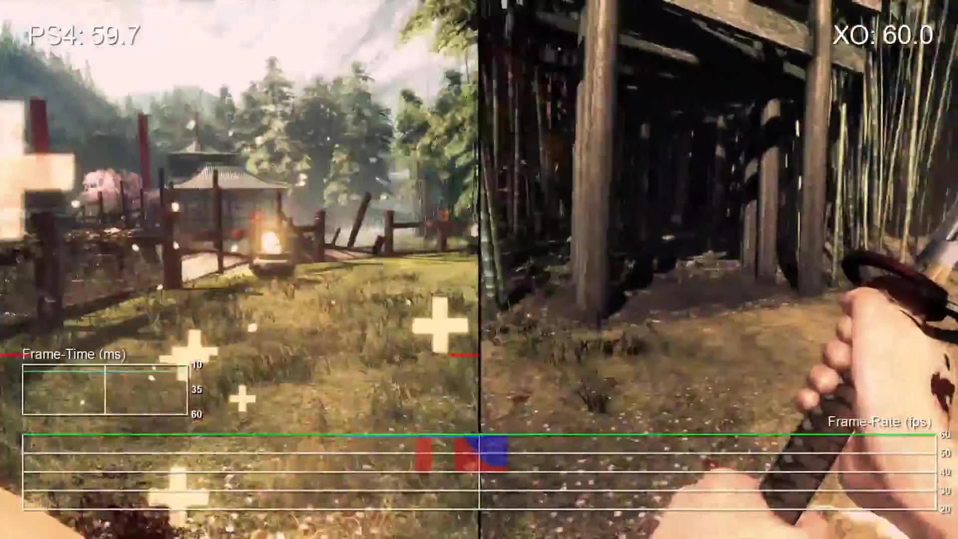 Shadow Warrior "Сравнение частоты кадров PS4 vs Xbox One"