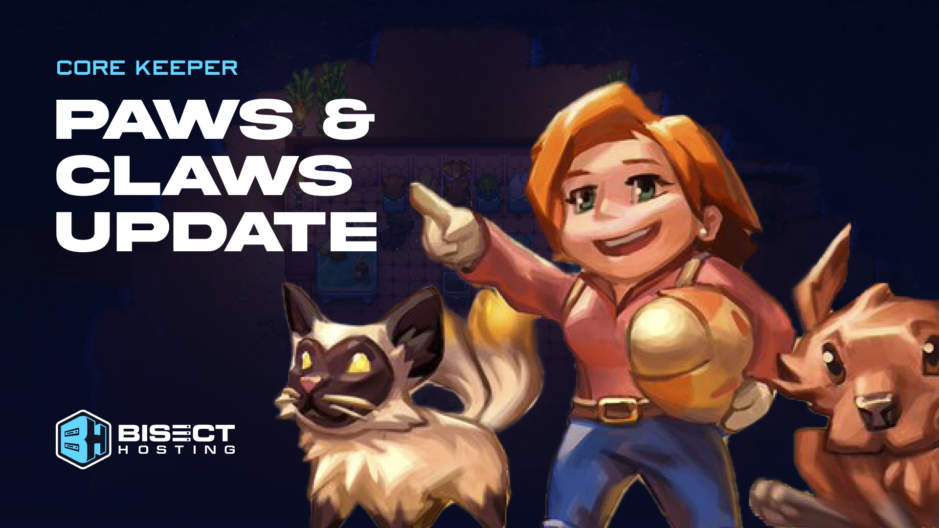 Core Keeper получила обновление, добавляющее питомцев, творческий режим и музыку из Stardew Valley и Valheim