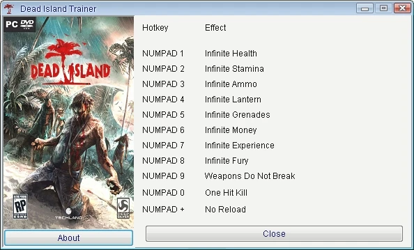 Dead Island: Трейнер/Trainer (+11) [1.2.0] {GRIZZLY/PlayGround.ru}