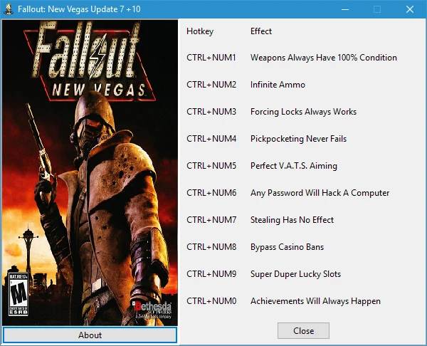 Fallout: New Vegas: Трейнер/Trainer (+10) [Update 7] {gir489}