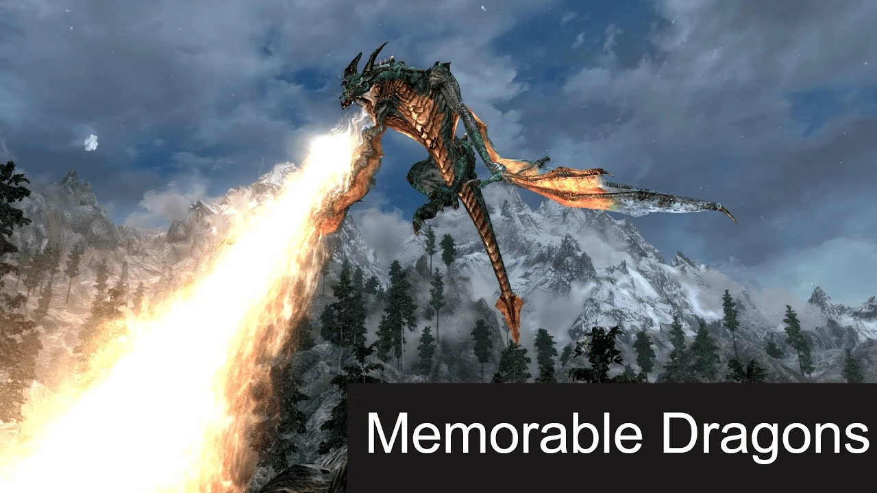 Skyrim SE "Памятные драконы"