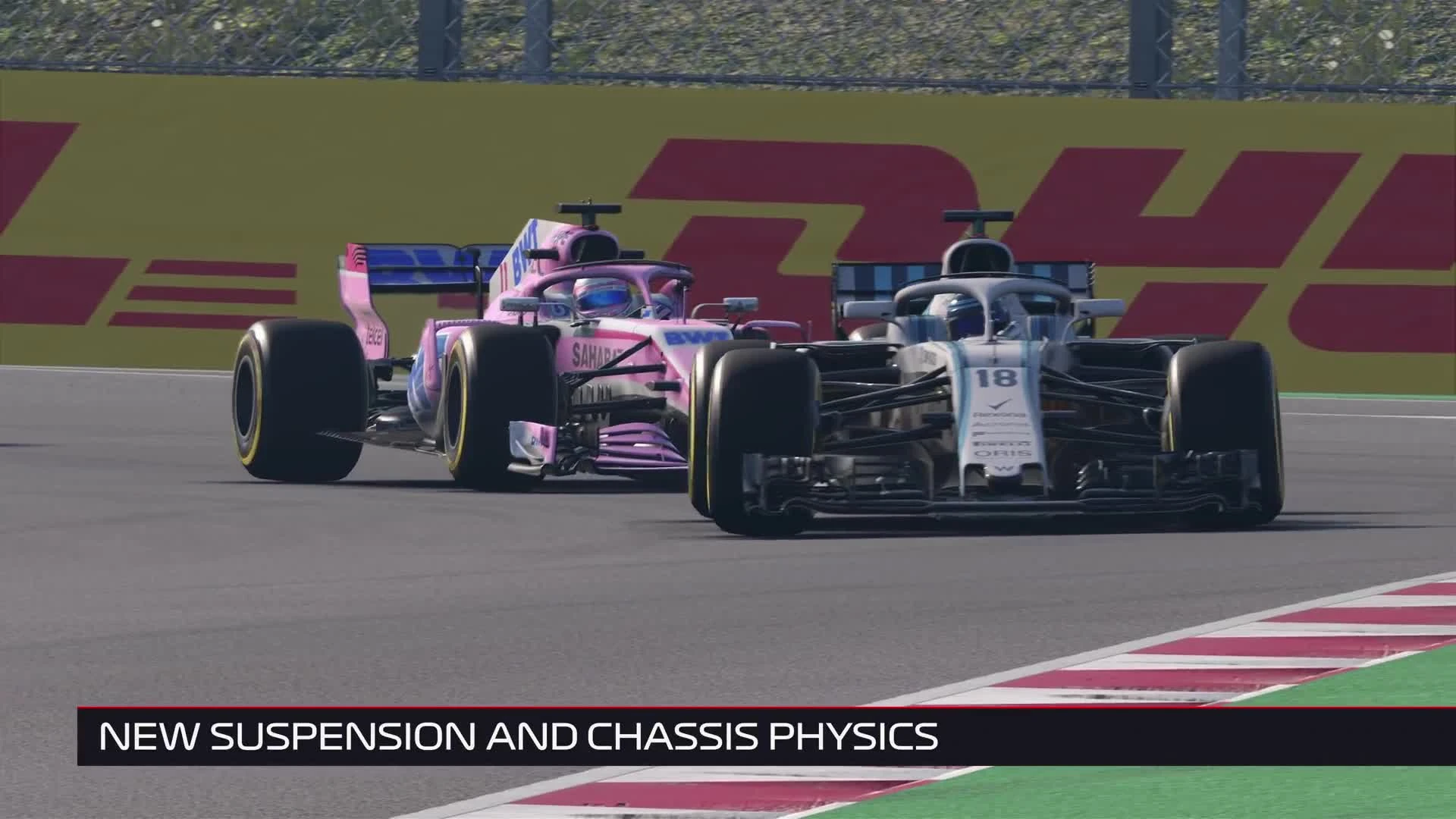 Первая демонстрация игрового процесса F1 2018