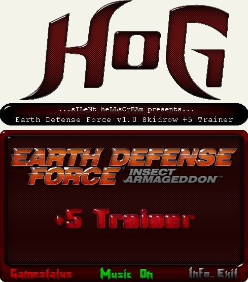 Earth Defence Force - Insect Armageddon: Трейнер/Trainer (+5) [1.0] {HoG/sILeNt heLLsCrEAm}