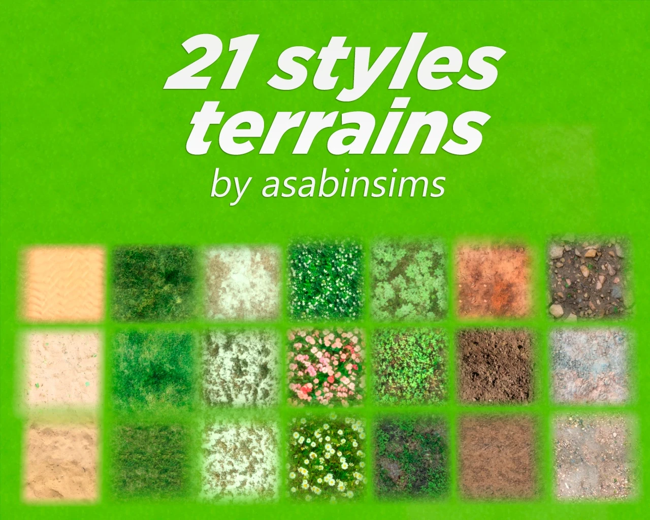 The Sims 4 "21 новое покрытие для земли"