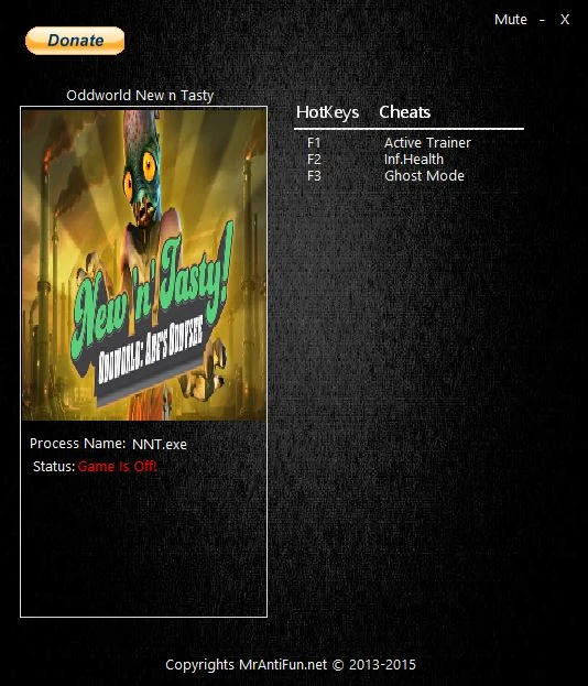 Oddworld: Abe's Oddysee New N' Tasty!: Трейнер/Trainer (+2) [1.0: 32Bit] {MrAntiFun}