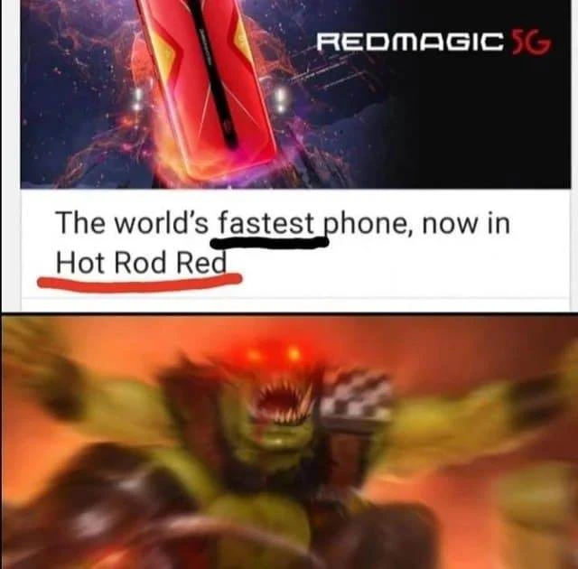 CAUSE RED GOEZ FASTA!!!