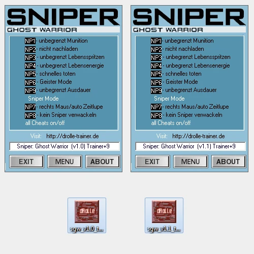 Sniper: Ghost Warrior: Трейнер (+9) [1.0+1.1]