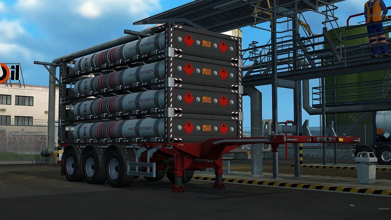 Euro Truck Simulator 2 "Новый груз Сжатый водород" [1.57]