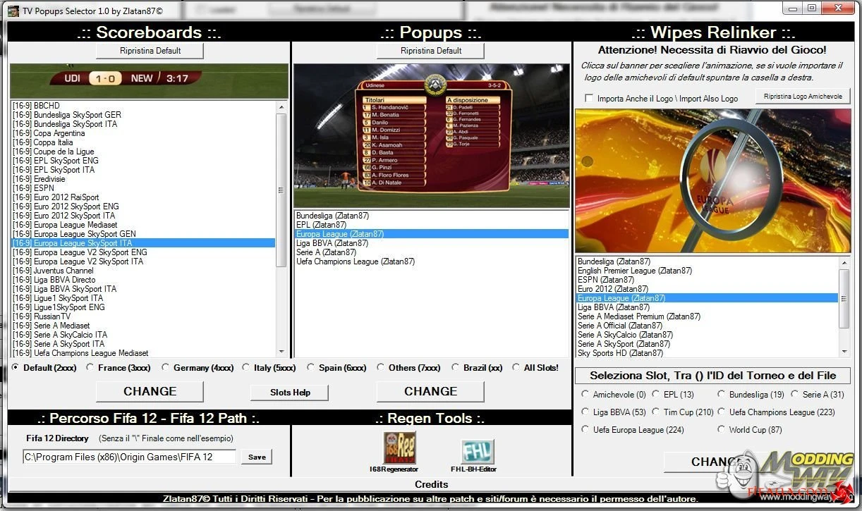 FIFA 12 "TV Popups Changer - FIFA 12"
