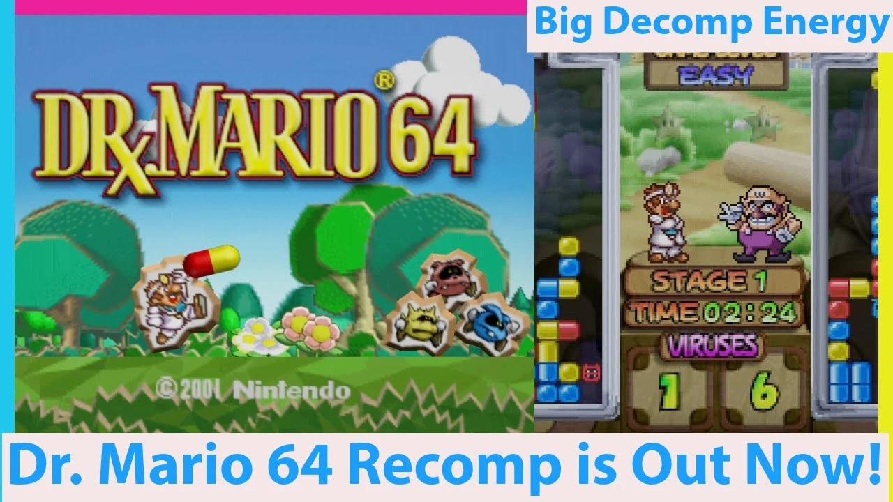 Неофициальный ПК-порт Dr. Mario 64 стал доступен для скачивания