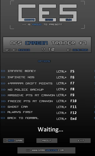 Need for Speed Carbon: Трейнер (+9) [1.2]
