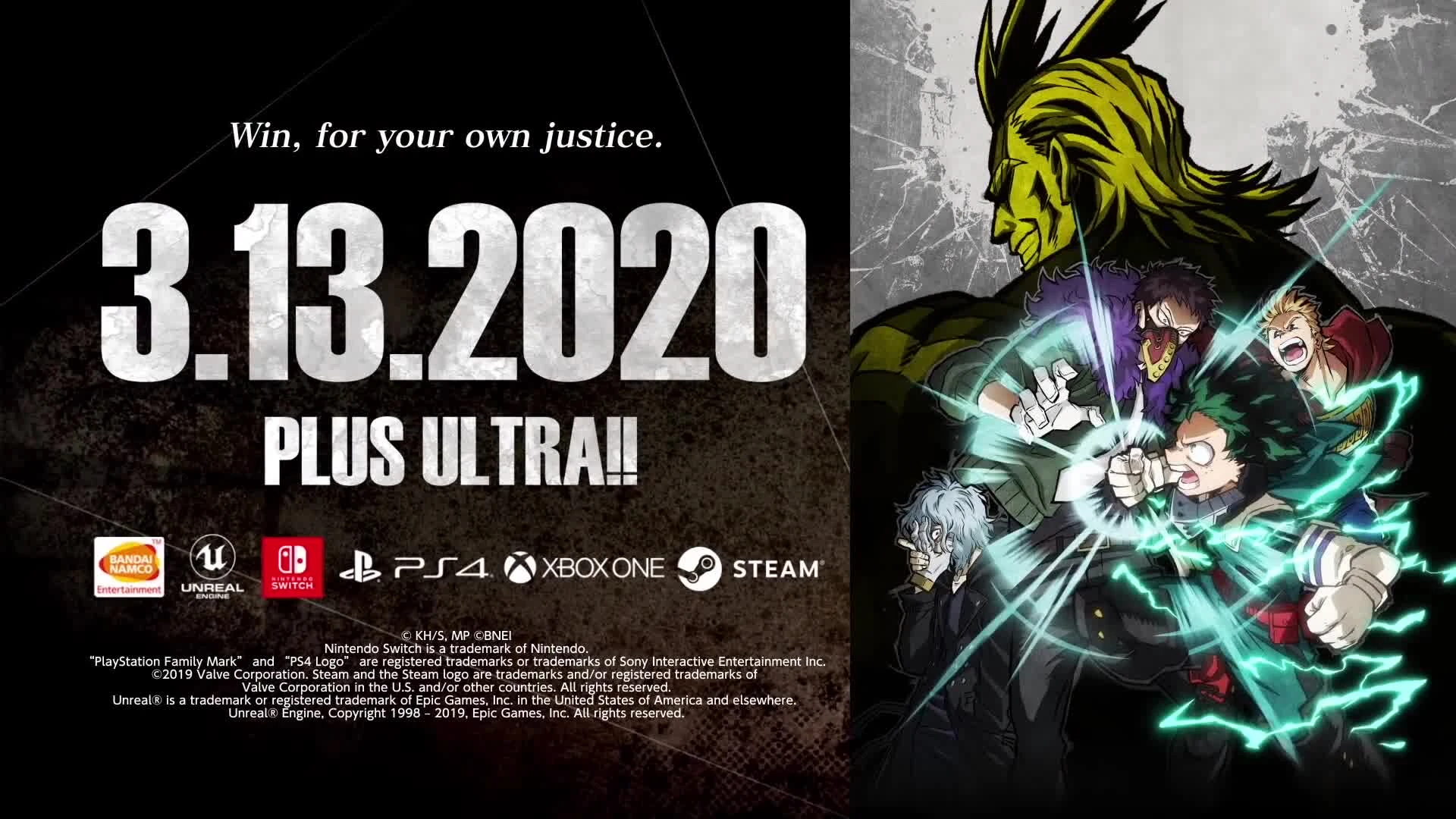 Новый трейлер My Hero One's Justice 2, представляющий персонажей