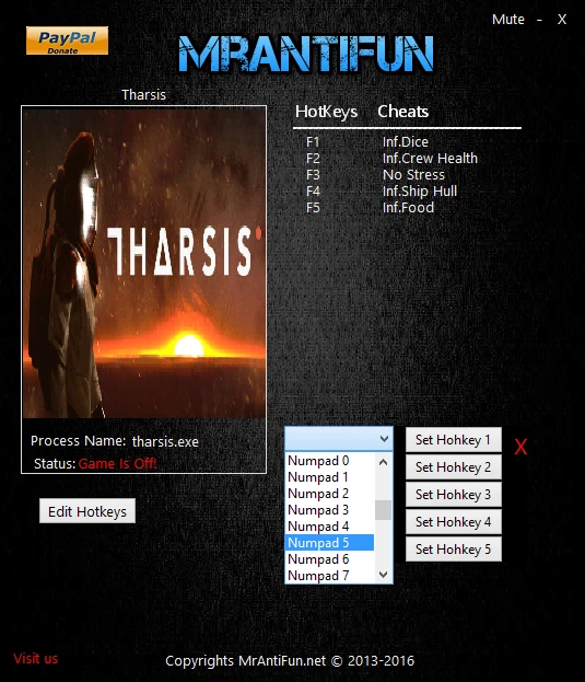 Tharsis: Трейнер/Trainer (+6) [11.03.2019: x64] {MrAntiFun}