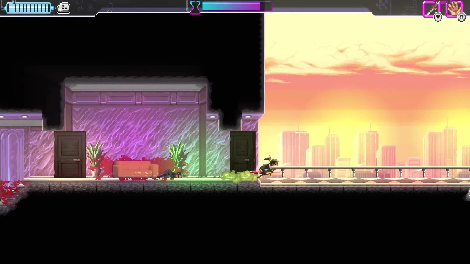 40 минут геймплея предстоящей Katana Zero для Nintendo Switch