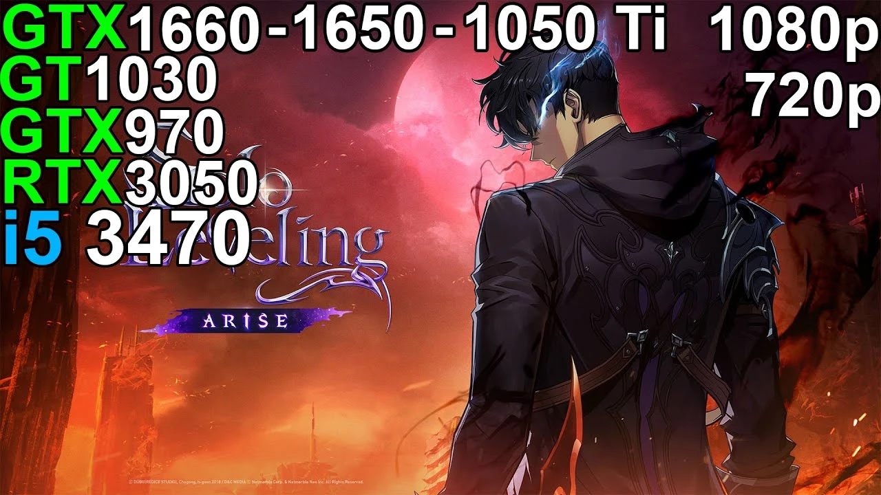 Solo Leveling: Arise Overdrive на слабом ПК: Большой тест от GT 1030 до RTX 3050