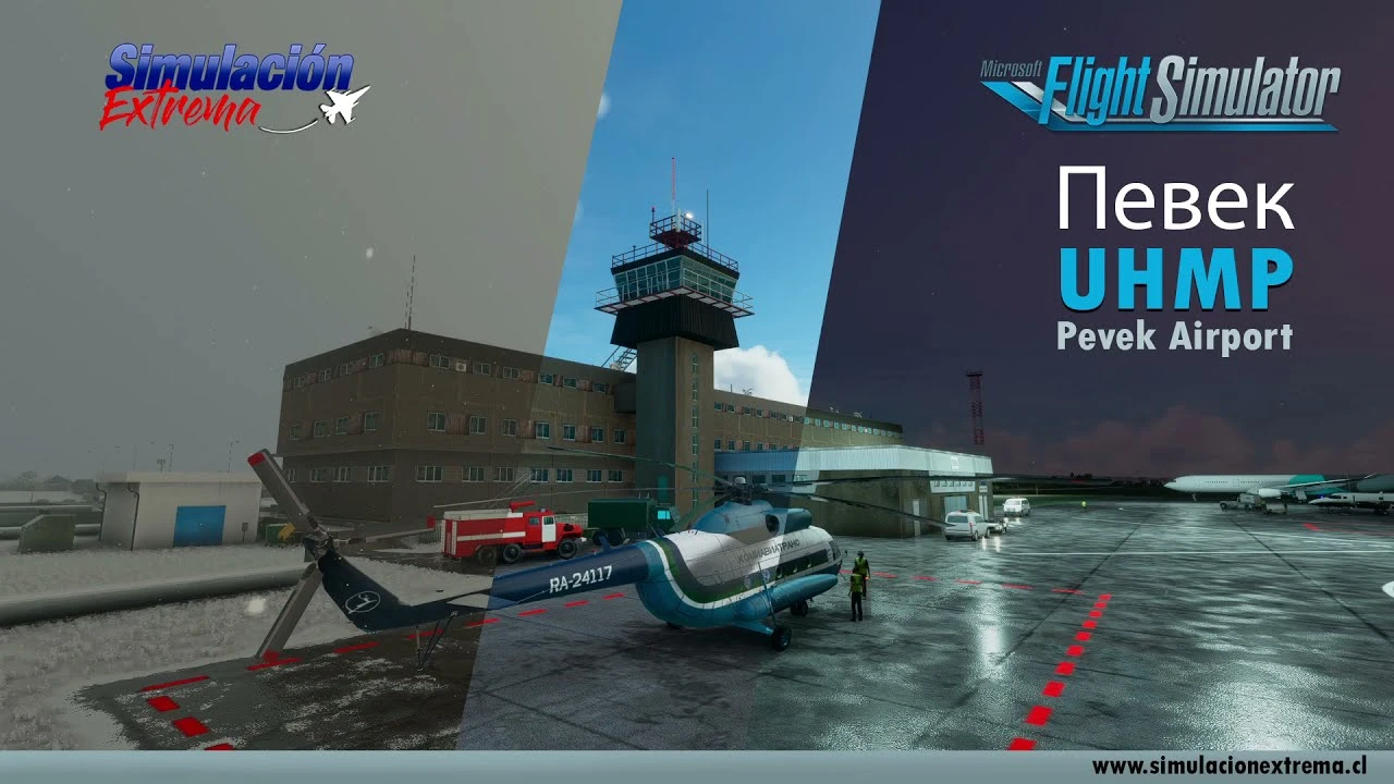 Трейлер и скриншоты надстройки аэропорта Певек для Microsoft Flight Simulator