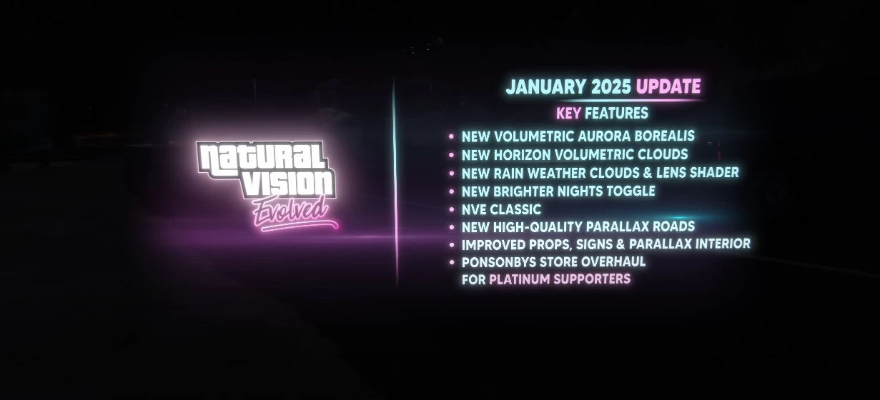 Grand Theft Auto 5 Legacy "Графический мод NaturalVision Evolved" [14.01.2025]