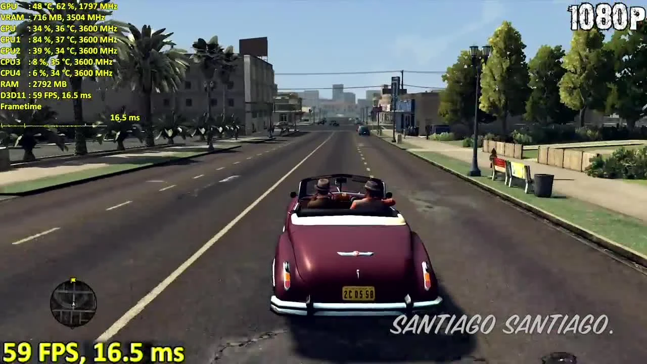 L.A Noire - GTX 1050 2gb - 1080p - 1440p - 4K - Тестирование - i3 8100