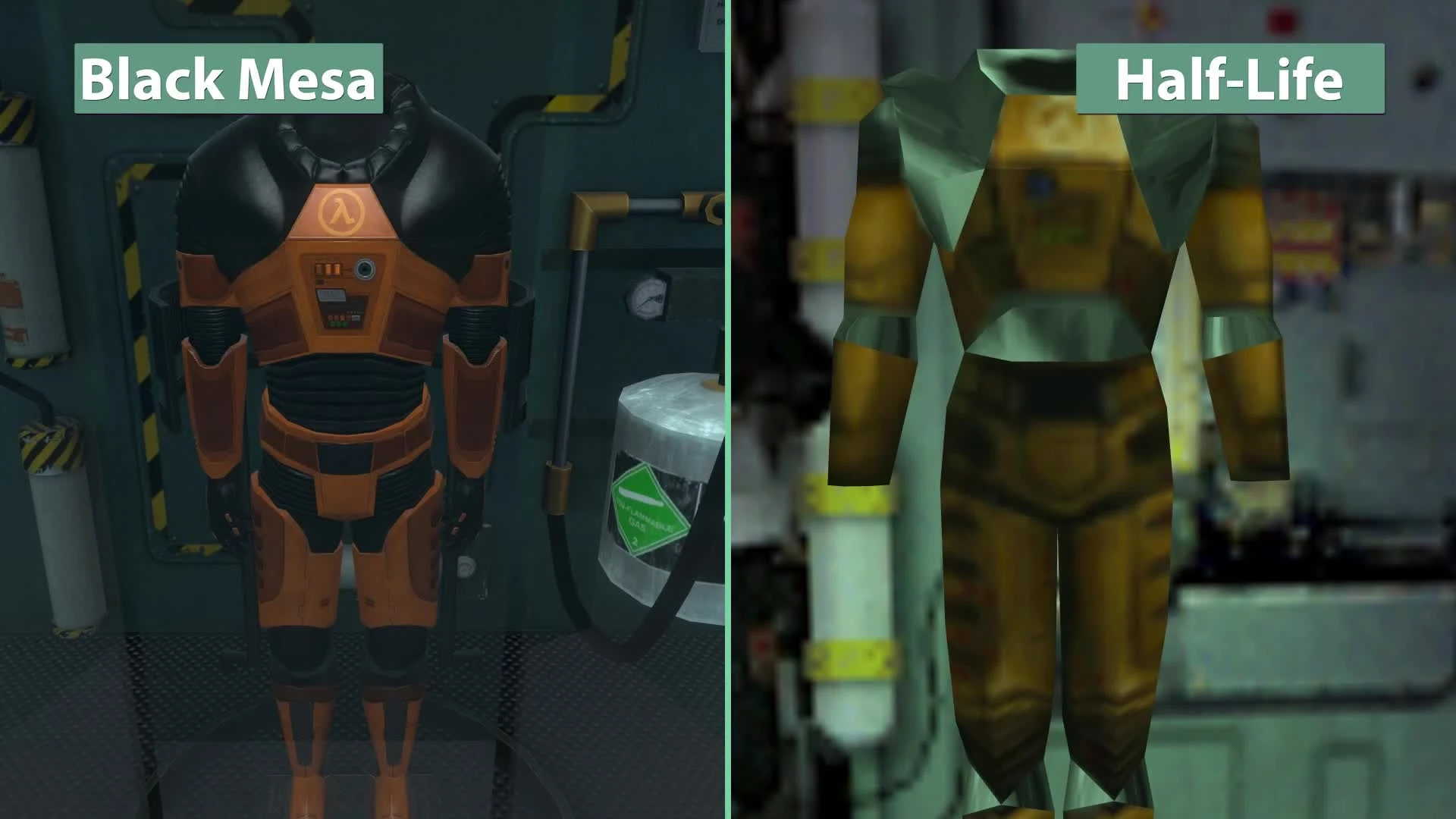 Half-Life "детальное сравнение на PC - Half-Life vs. Black Mesa"