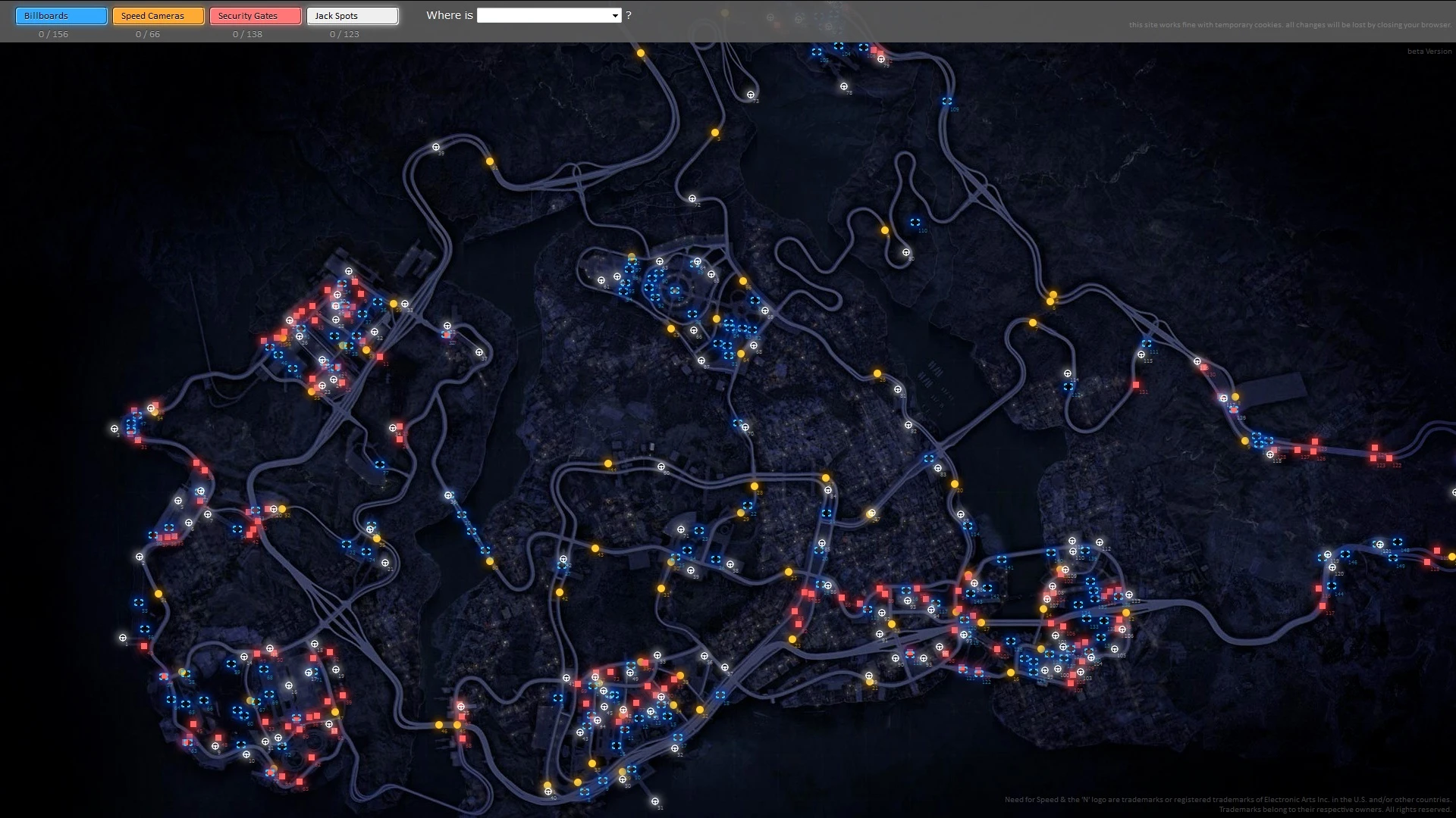 Need for Speed: Most Wanted "Интерактивная карта (Need for Speed Most Wanted Interactive Map)"