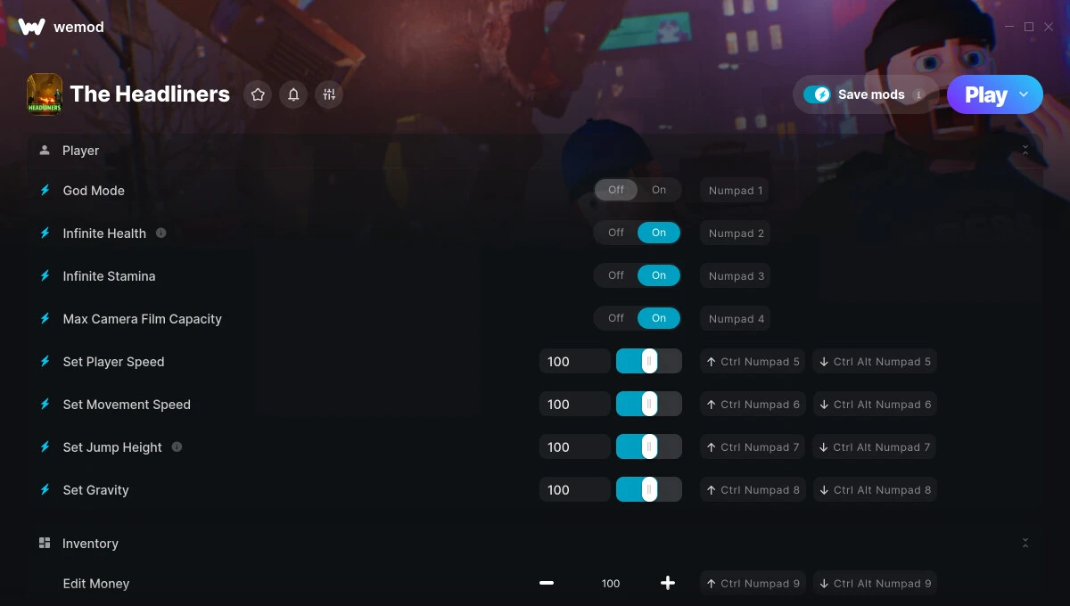 Headliners "Трейнер +10" [UPD: 16.02.2025] {FLiNG / WeMod}