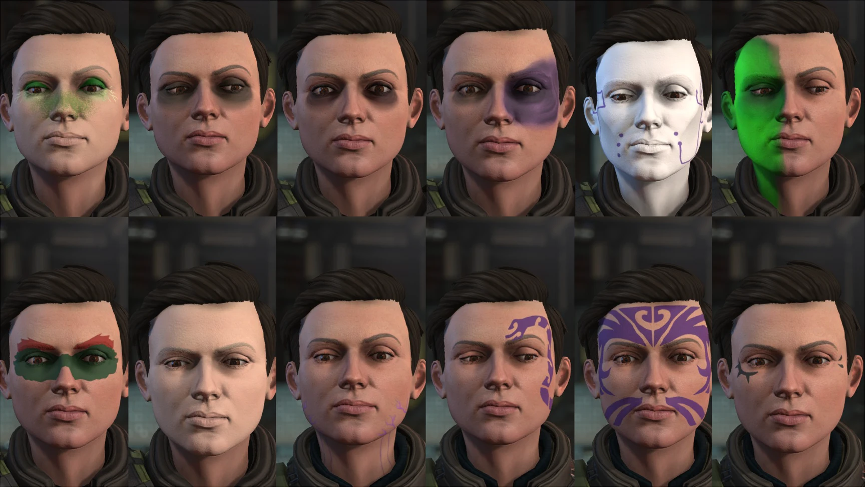 XCOM 2 "[WOTC] BobBricks' Facepaint Pack"